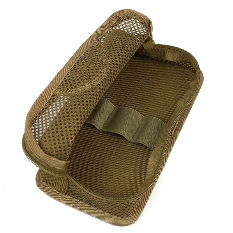 Taktische Mesh-Reiß verschluss tasche Modularer Einsatz Panel Organizer edc Utility Aufbewahrung tasche mit Klett verschlüssen für Rucksack – Detail 5
