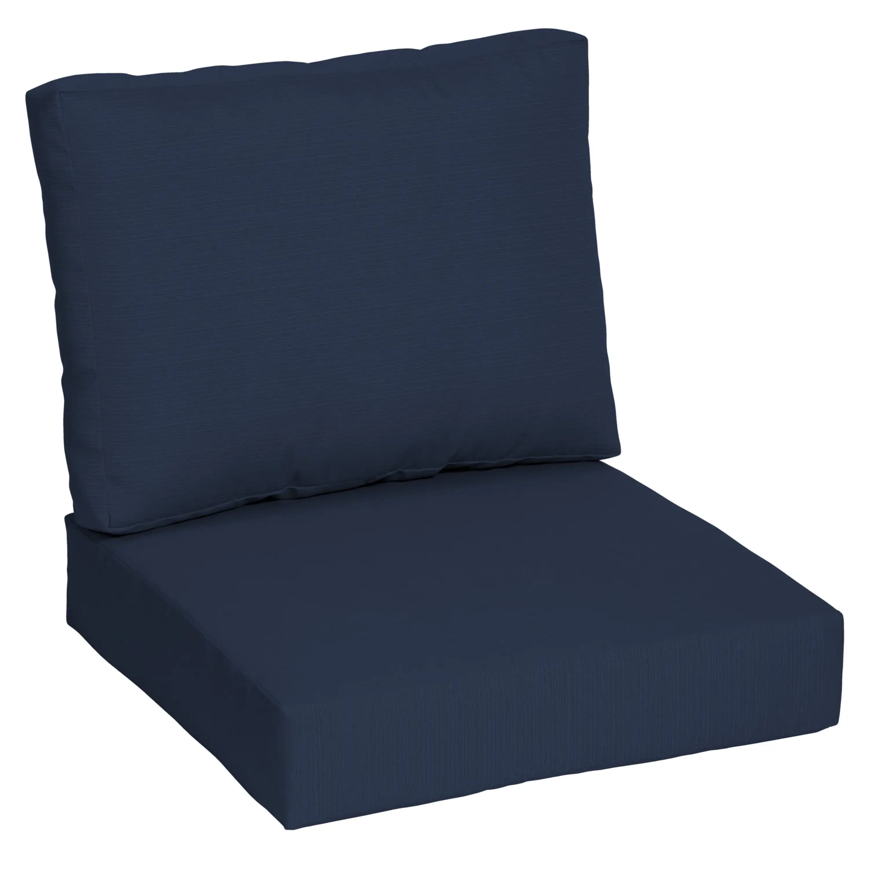 

Better Homes & Gardens 42" x 24" Navy Blue Rectangle Outdoor 2-Piece Deep Seat Cushion