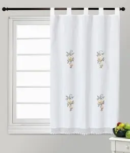 Visillos Cortos Para Ventanas Cortinas De Cocina Estilo Tropical