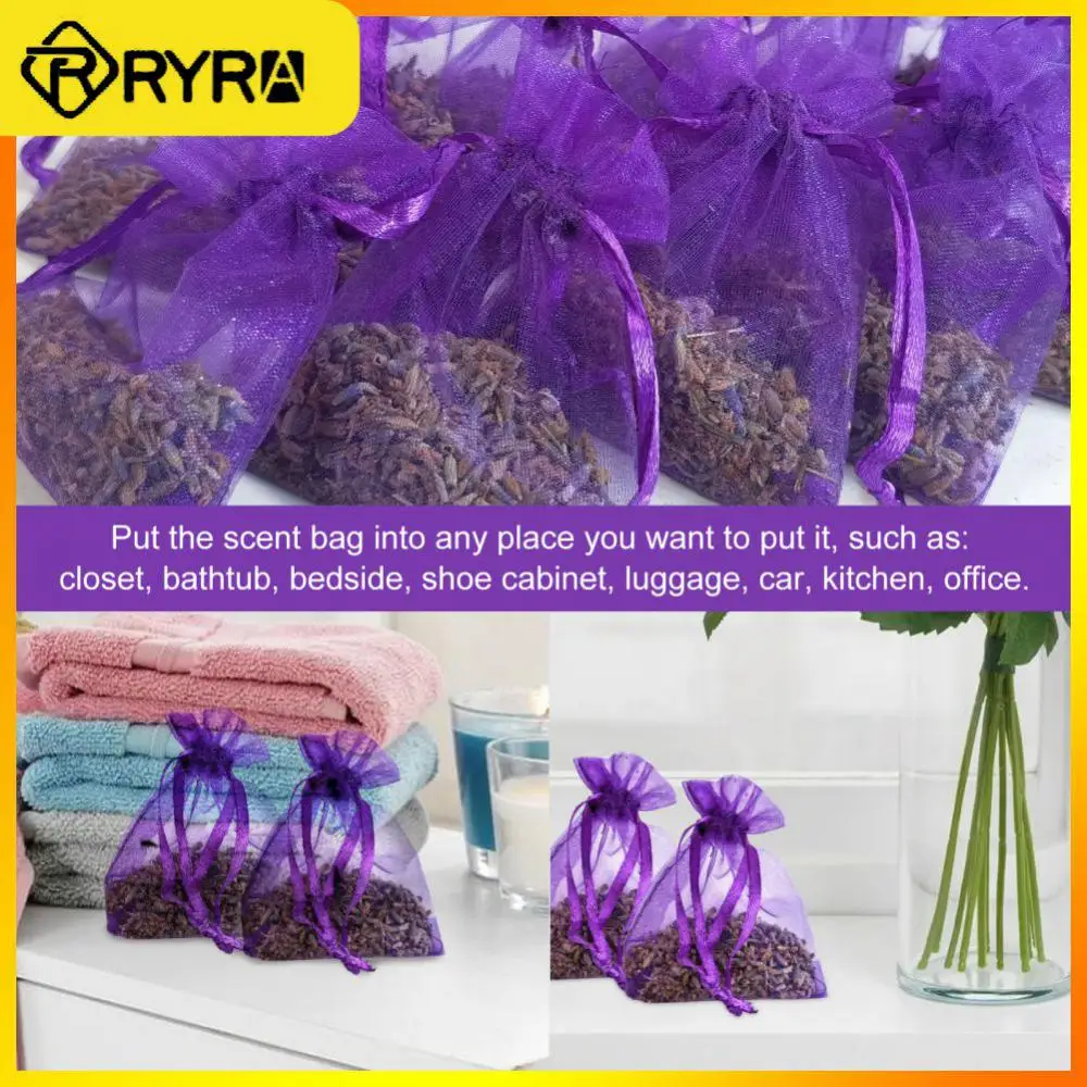 Fragrant Bouquet 10 Lavender Sachets Mildew And Mothproof Fresh Smell Bag Flower Printing Dried Lavender Lemon deodorant sachet bags fragrance bags