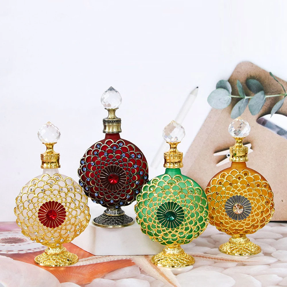 30ml Luxury Vintage Perfume Bottles parfum Mini Travel Essentials Oil Glass Dubai Refillable Perfume Refill mini Dropper Bottle