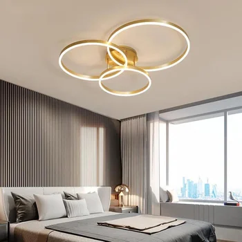 Gold 3-Circle Chandelier 1