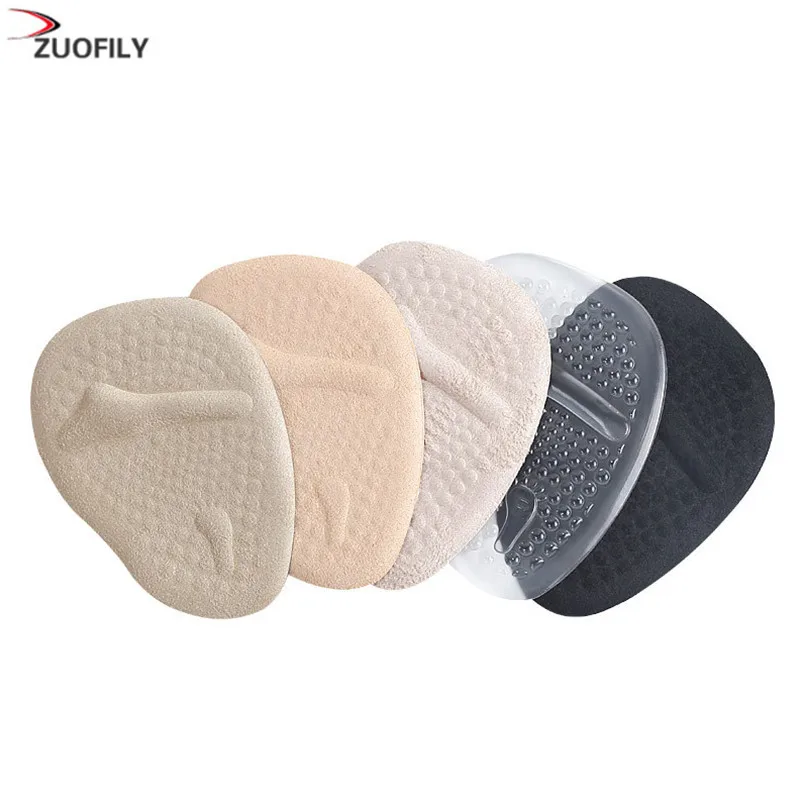 1 Pair Women Soft Silicone Gel Cushion Insoles Metatarsal Support Insert Pad Insoles Silicone Foot Cushions Anti Slip Shoe Pads