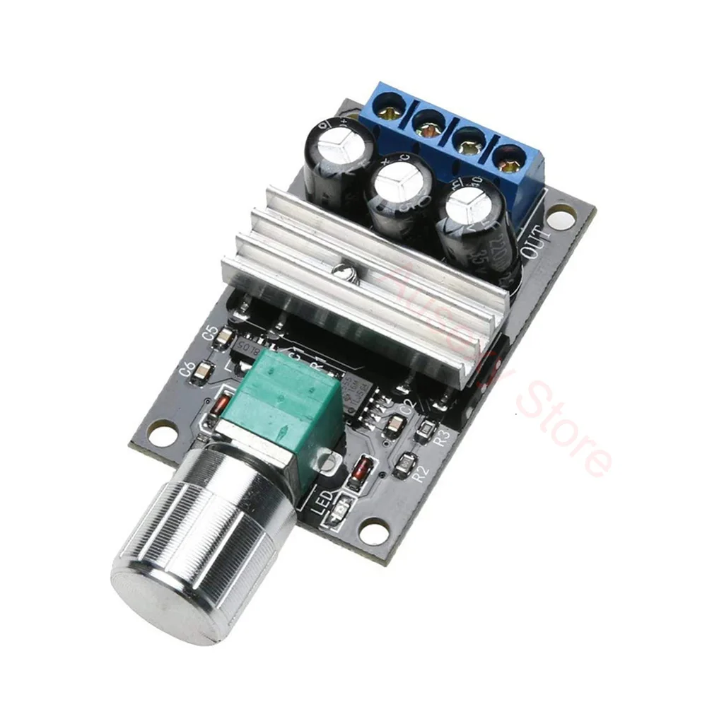 DC 6-28 V 12 V 24 3A PWM Control Switch Driver of Engine Speed Regulator Variable Fan Adjustment for DC Motor Governor Tools