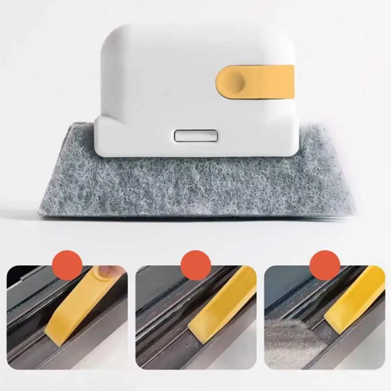 2 in 1 Groove Cleaning Tool,Window Frame,Door Groove Cleaning Brush,Sliding Door Track Tools,Hand-held Crevice Cleaner