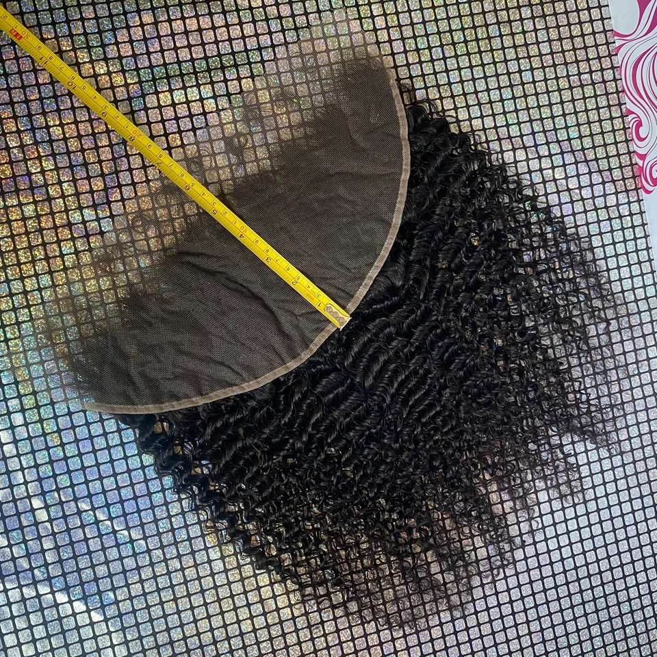 SKINLIKE 13x4/7X7 Kinky Edges HD Lace Frontal Only Curly 13x6 Full Frontal Invisible HD Lace Front Only Human Hair Pre Plucked