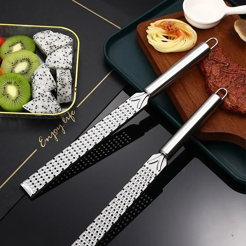 Stainless steel long handle Cheese Grater Lemon zest grater Kitchen gadget cheese grater