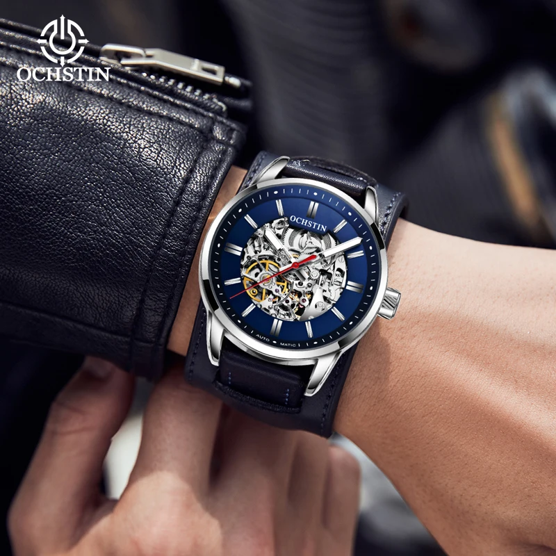 ochstin2024 new masterpiece craftsman series business light luxury skeleton mechanical movement men's mechanical watches