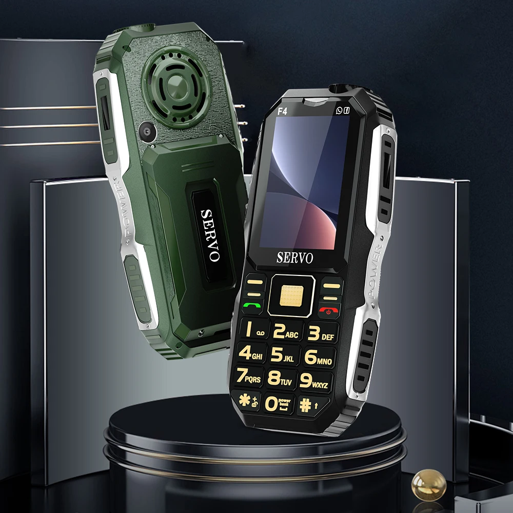 SERVO F4 3 SIM Card Rugged Cellphone Magic Voice Auto Record Call