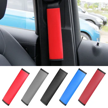 Cintura di sicurezza per auto protezione per le spalle morbida e confortevole sensazione di pelle cintura di sicurezza per auto con pori fini cintura di sicurezza per la protezione della spalla