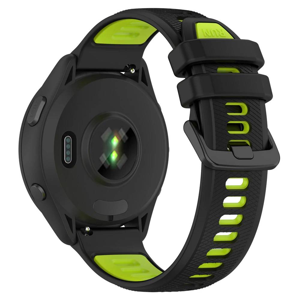 Two-Tone Silicone Strap, 22mm/20mm – Versatile Active Bracelet Watchband