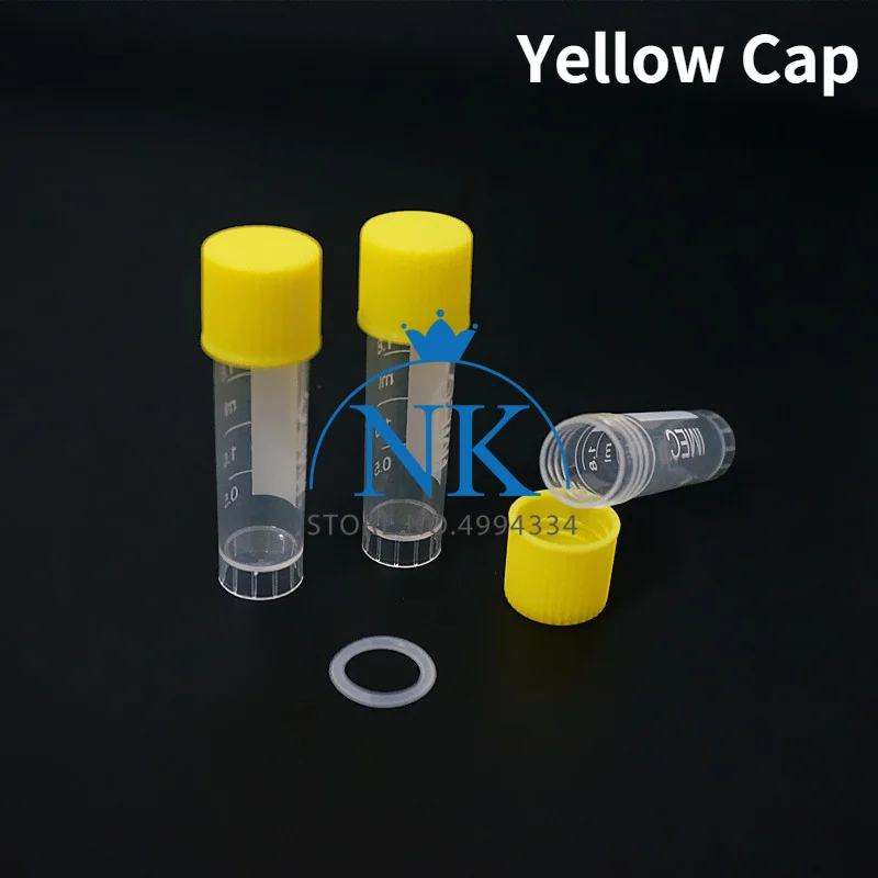 24Pcs 1.8ml PP Lab Analysis Freezing Tubes Graduation Centrifuge Tube Volume Vials Bottles Screw Cap plastic test tubes centrifuge tube