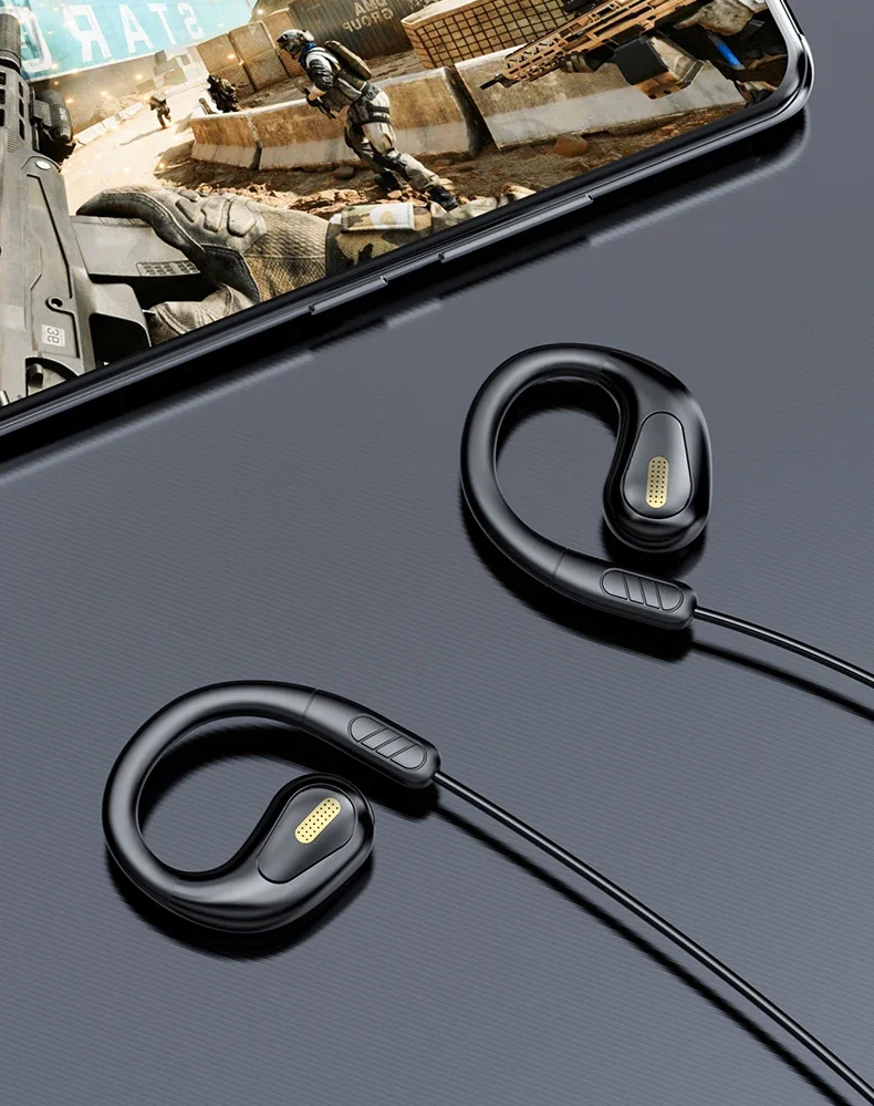 Cuffie sportive open ear cablate con microfono enc e usb-c_voghion.com