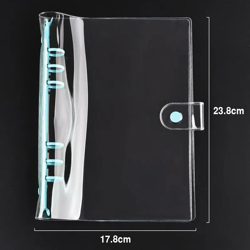1/5/10pcs A5 6-Hole Strap Storage Clip And Craft Storage Bag Scrapbooking Cutting Die Organizing Sticker Storage Clip Storage Bag