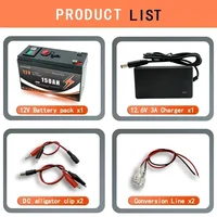 Cycle profond de batterie rechargeable au lithium LiFePO4 12 V 150 Ah pour l'énergie solaire, UPS, scooters, roues électriques, détecteur de poissons, bateau, camping-car 5