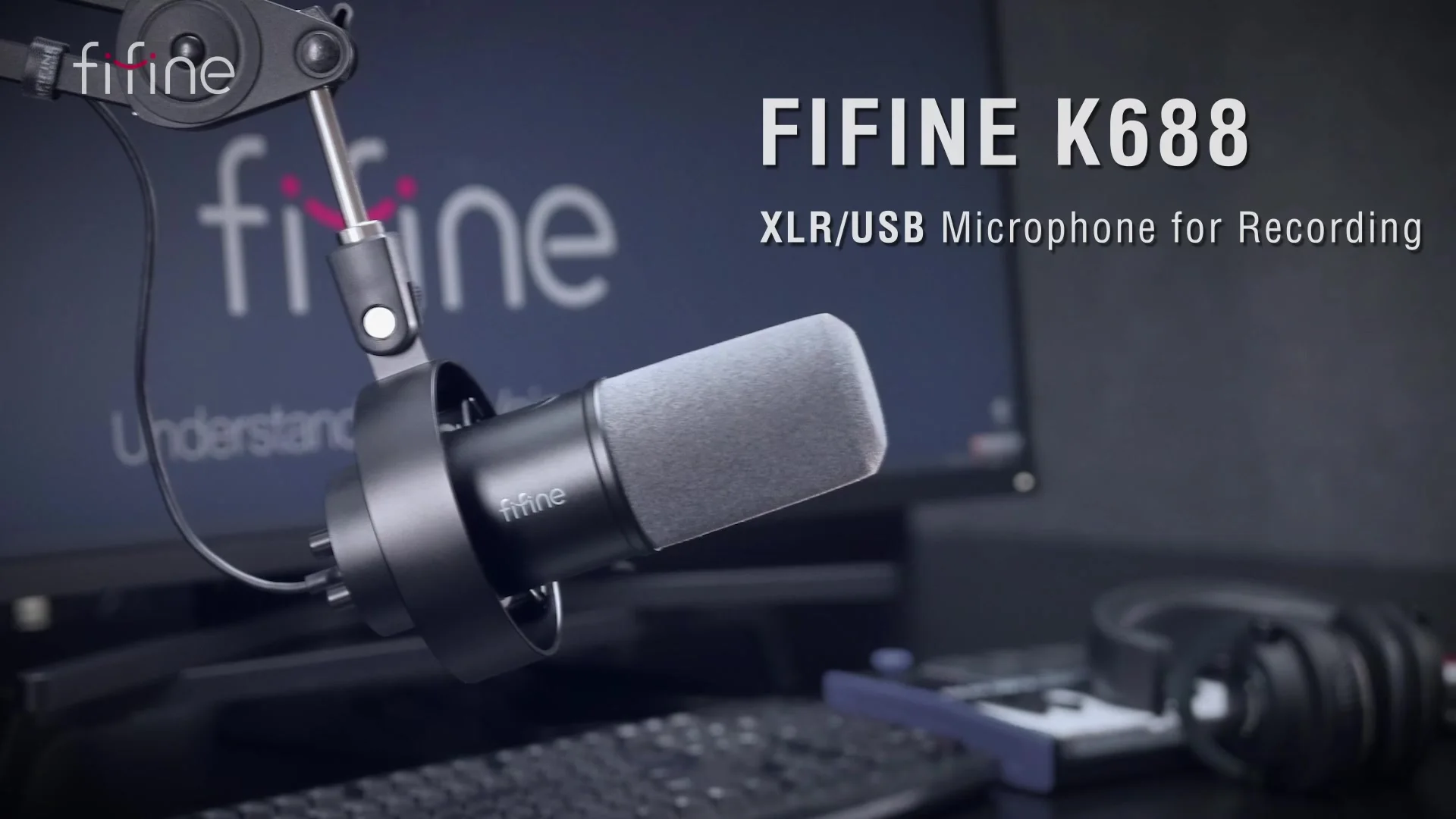 FIFINE ダイナミックマイク マイクアーム付き Amazon.co.jp: FIFINE ダイナミックマイク USB/XLR接続可能 単一