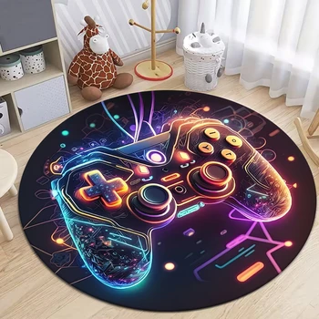 Gamepad HD Printed Round Carpet.soft and Comfortable,exquisite, Living Room,bedroom,sofa,entry Door Mat.table,chair,gift,Rug