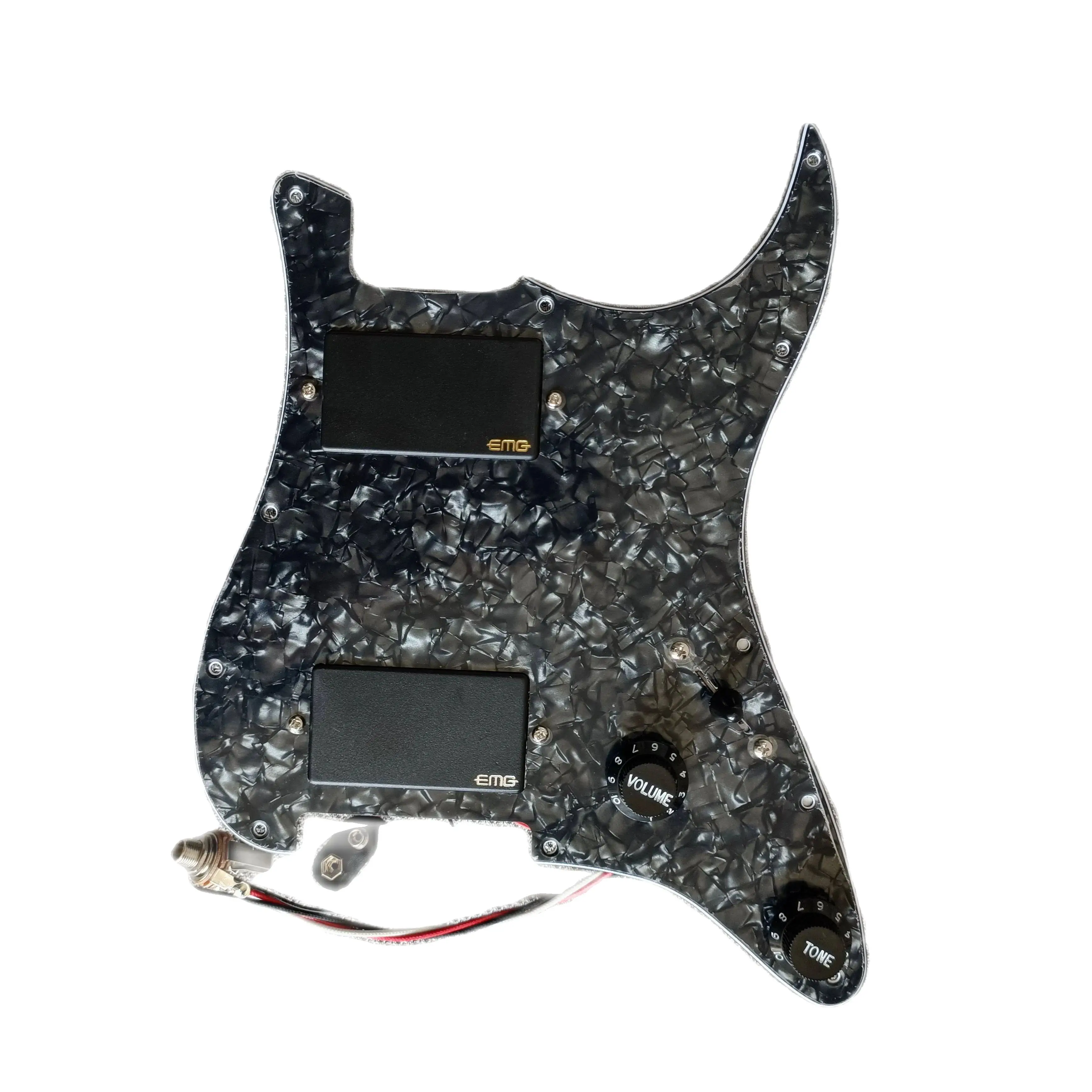 

Prewired HH Pickguard Guitar Humbucker Pickups loaded pickguard Active Pickups Set Professional Accessories