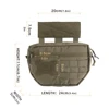Double Layer Outdoor EDC Pack Men Tactical Molle Waist Pouch Nylon Vest Hang Pouch Fanny Pack Camping Hunting Accessories Bags 2