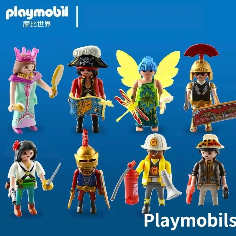 

Playmobils Moby World Miniature Figure Police Pirates Explorers Firemen Model Toy Action Figure Collectible Ornaments Kids Gifts