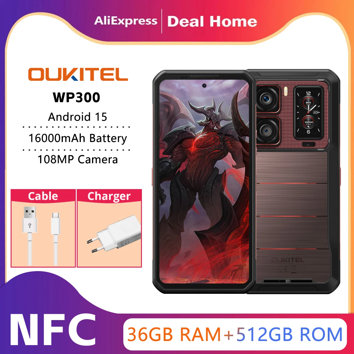 【5G対応】OUKITEL WP300 タフネススマホ Android 15 Amazon.com: OUKITEL WP300 5G Rugged Phone Unlocked Android
