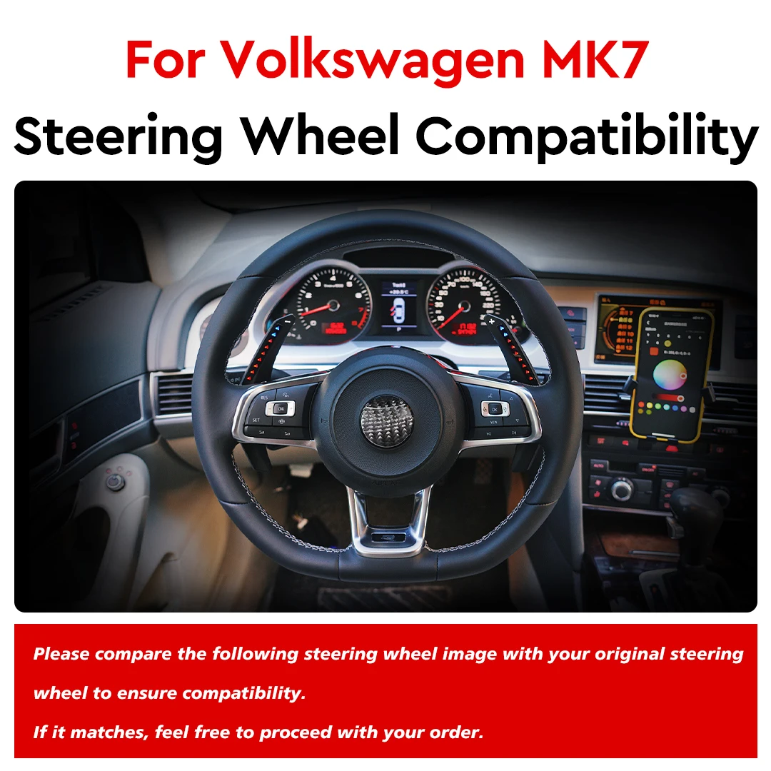 TDD 스마트 LED 패들 시프터 모델, VW GTI 골프 MK7 MK7.5 용 스마트 ONE