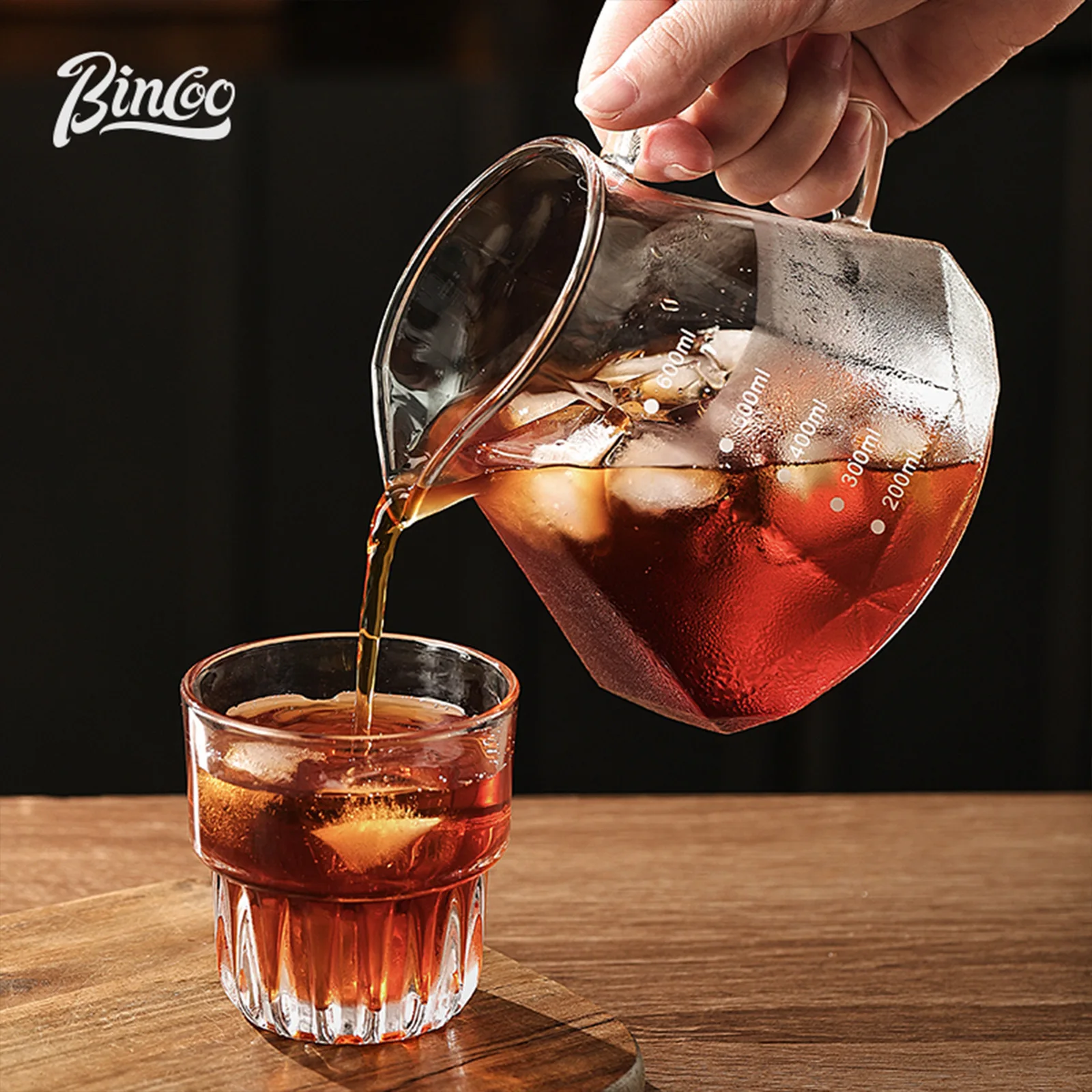 Bincoo 600ml Pour Over Coffee Maker Set - طقم صانع...