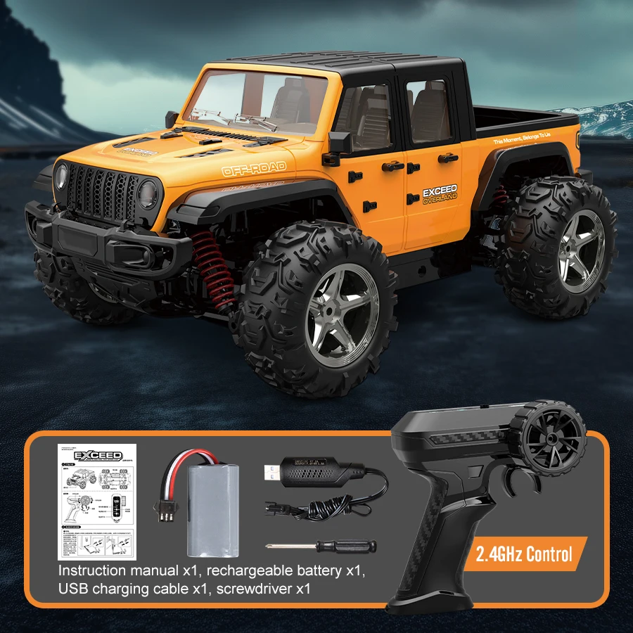 JJRC C8819 RC Cars 2.4G 4WD 30KM/H High Speed Remote Control Car Jeep Model Car Monster for Adults Kids Toys Gifts 2