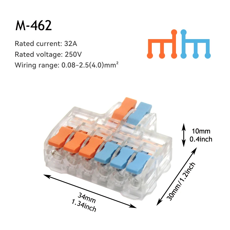 10/50pcs Quick Wire Connector Universal Compact Wiring Splicing Conector Electrical Push In Lighting Terminal Block Connector image 11