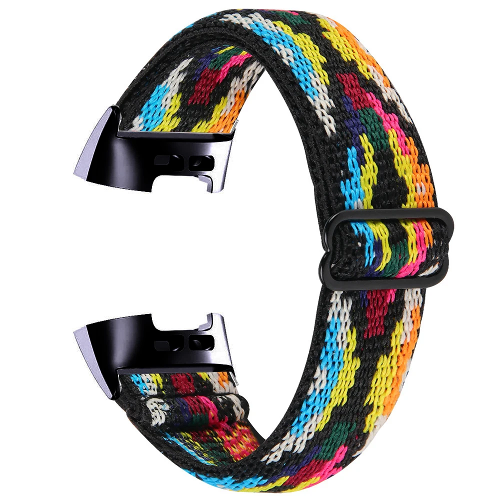Essidi Elastic Band For Fitbit Charge 5 4 3 2 Sports Fabric Bracelet Strap Loop For Fitbit Charge 3 4 SE Watch Wrist Band Correa 