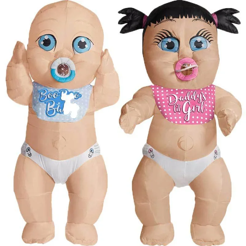 

2024 New Boys Girls Baby Inflatable Clothing Adult Cosplay Mascot Costume Opening Celebration Performance Inflated Garment