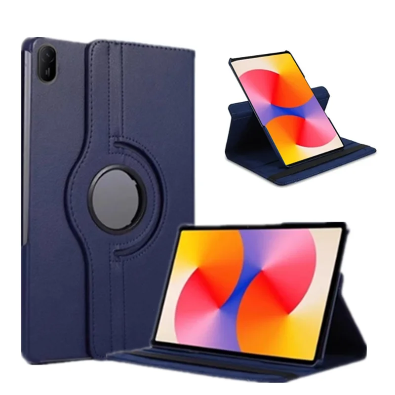 Magnetic Rotating Leather Tablet Cover with Auto Wake-Up Feature