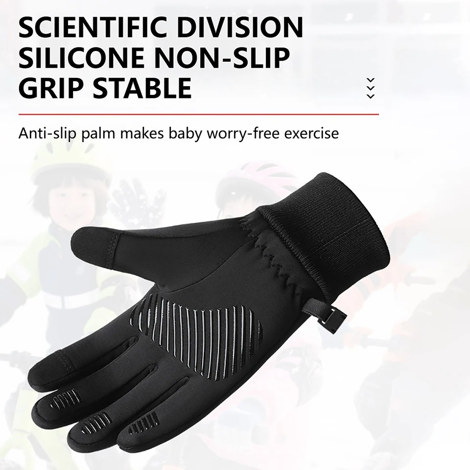 Kids Winter Touchscreen Gloves - Soft, Warm, Anti-Slip