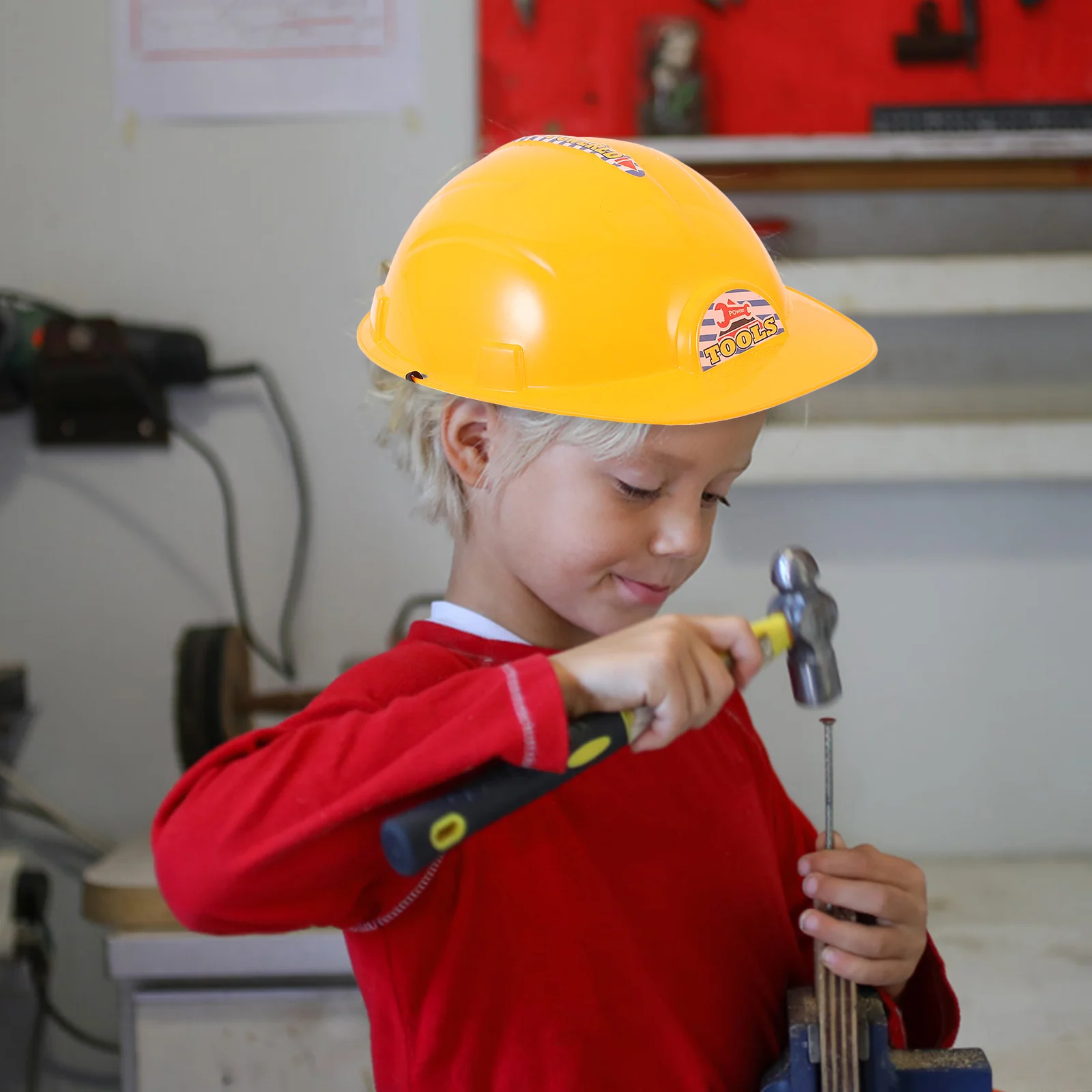 

Educational Toys Orange Construction Hard Hat Birthday Party Cosplay Engineering Worker Caps Halloween Toy