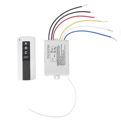 Enhanced Remote Control Device Set - 3 Channel Wireless Digital Switch for Intelligent ON/OFF Lighting (3 way)