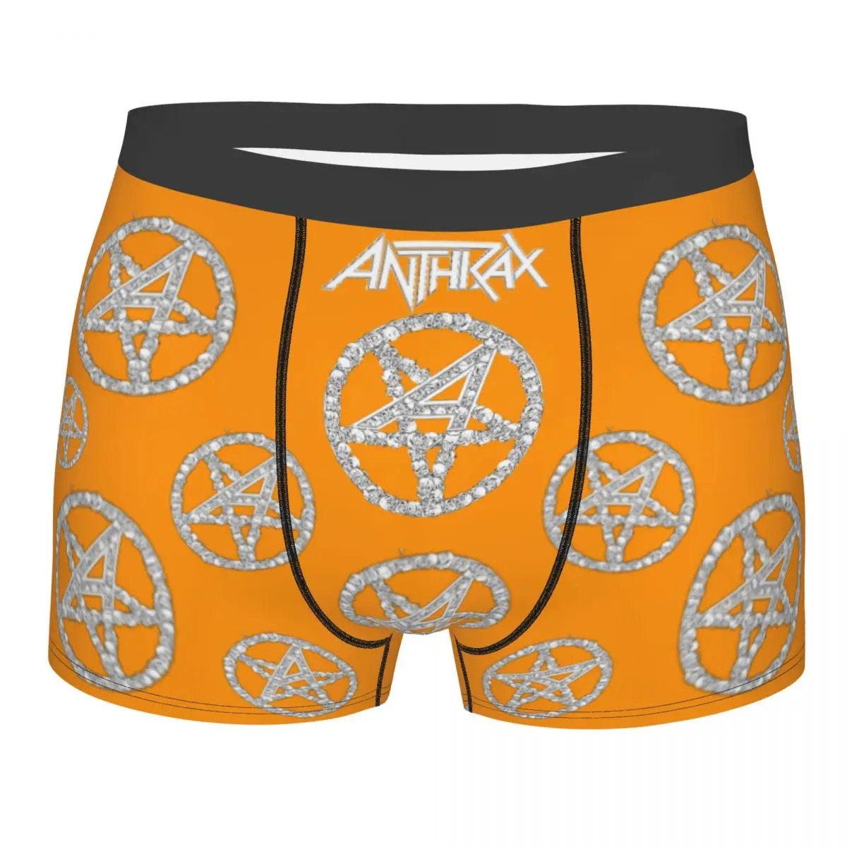 ANTHRAX BAND 1 Man's Printed Boxer Briefs Underwear ANTHRAX Highly Breathable Top Quality Birthday Gifts anthrax kings among scotland man s printed boxer briefs underwear anthrax highly breathable high quality birthday gifts