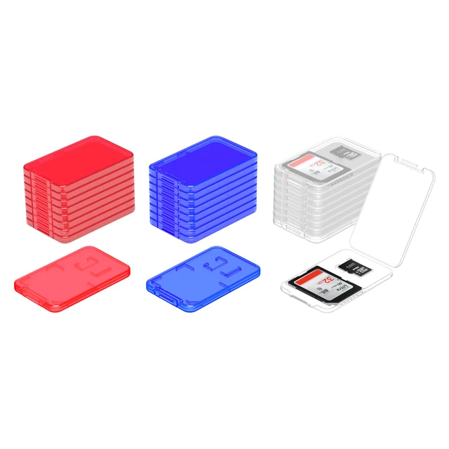 24 Custodie Per Schede Memoria - Trasparenti, 4 Misure, Per SD, Micro SD, TF, SIM - Foto 13