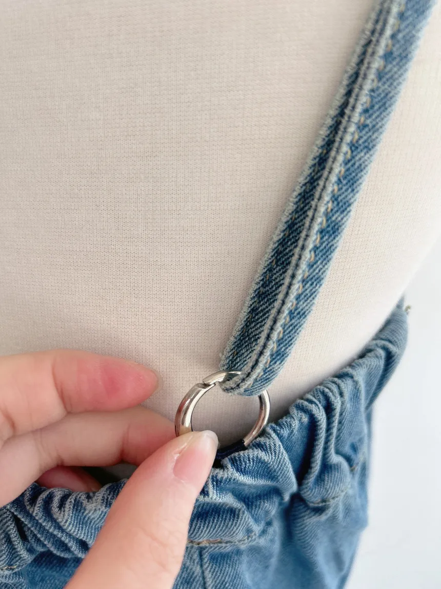 Neue Sommer Denim Kleid Frauen hohe Taille lange träger lose Kleid mit Taschen koreanischen Stil Streetwear Maxi kleid Frau heißen Verkauf – Detail 18
