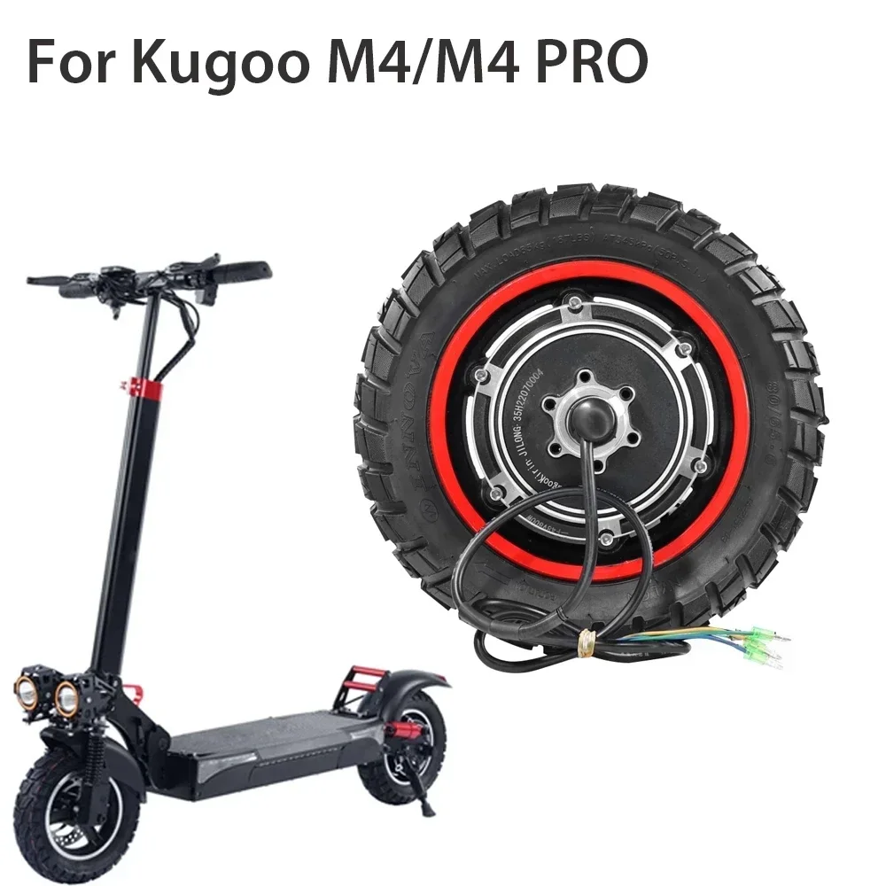 Escooter Accessories Motor With 80/65-6 Tire For Kugoo M4 PRO 48V 500W Electric Scooter Wheel Motor Electric Scooter Parts