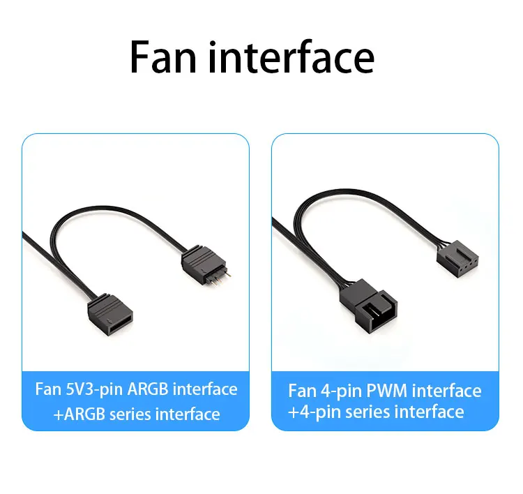 Prism 5 PRO 120mm Fan Argb Pc Case Ventiladores 4PIN PWM 5V-3PIN Cpu Water Coole