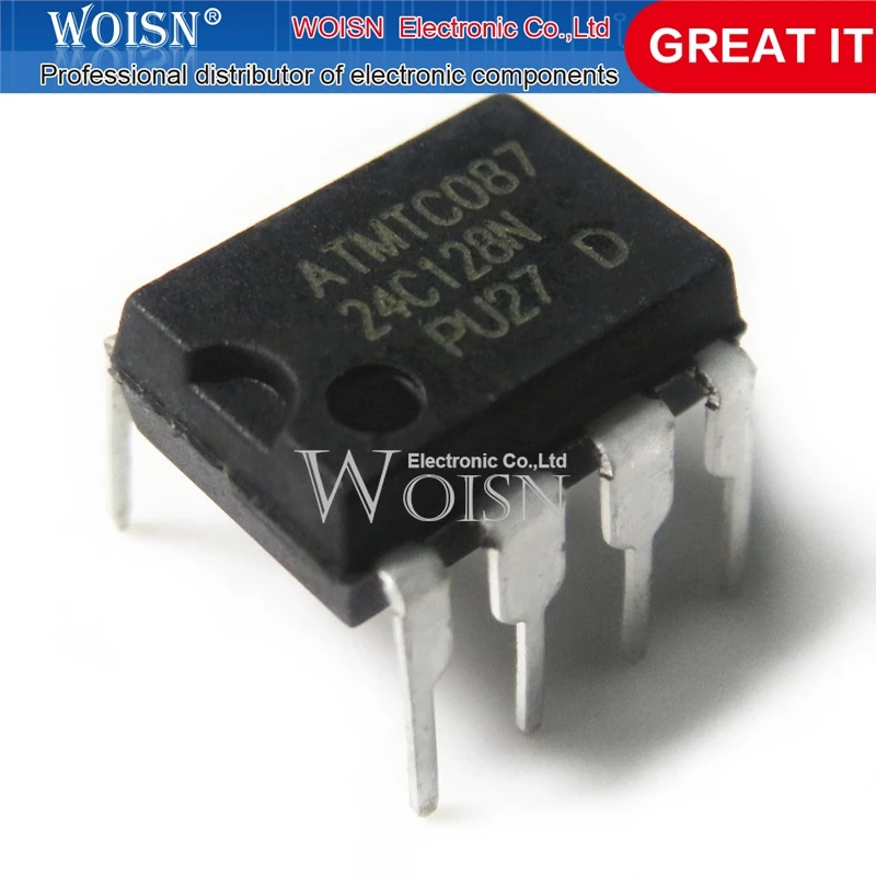 

10 шт. AT24C128A 24C128 DIP-8