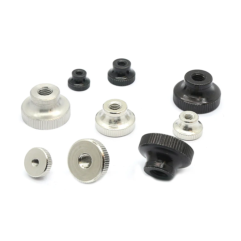 

5pcs Carbon Steel Hand Nut GB806 High Head Knurled Thumb Through Hole Nut M2 M2.5 M3 M4 M5 M6 Advertising Decorative Nail