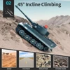 JJRC Q85 2.4Ghz Remote Control Tracked Tank Military War Sound 1:30 Rc Tank Remote Control Mini Military Tiger Tank Toy 2