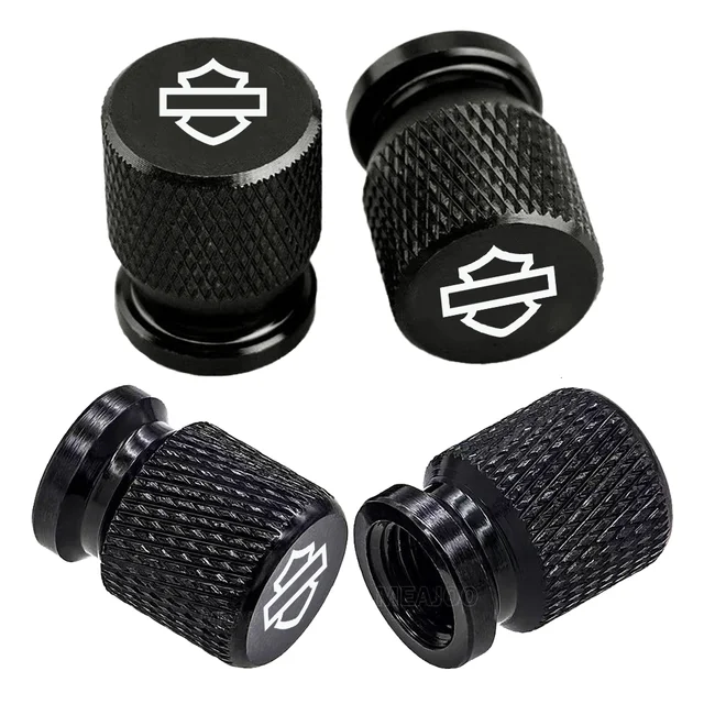 4PCS Motorcycle Wheel Tire Valve Caps Tyre Stem Covers Airdust Waterproof For For Harley Davidson Electra Glide Ultra Classic 1