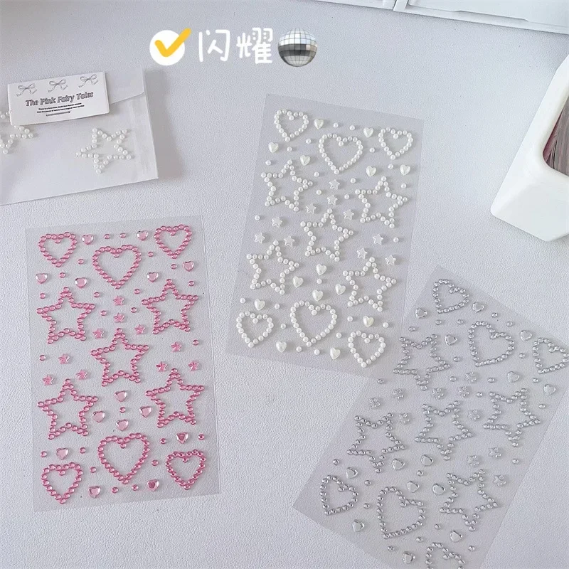 New Princess Style Children's Costume, Crystal Sticker, Five-pointed Star Shining Stage Makeup, Diamond Makeup Performance