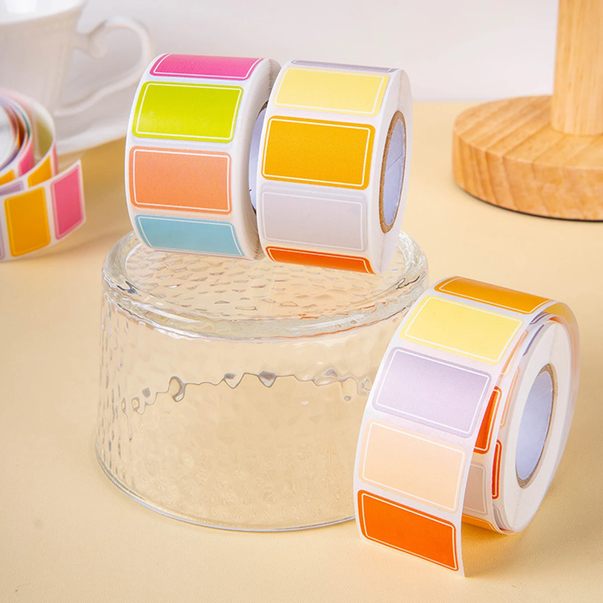 500 Sheets Multicolor Label Stickers Waterproof Index Stickers Handwriting Self-Adhesive Classification Labels Office Supplies - 6