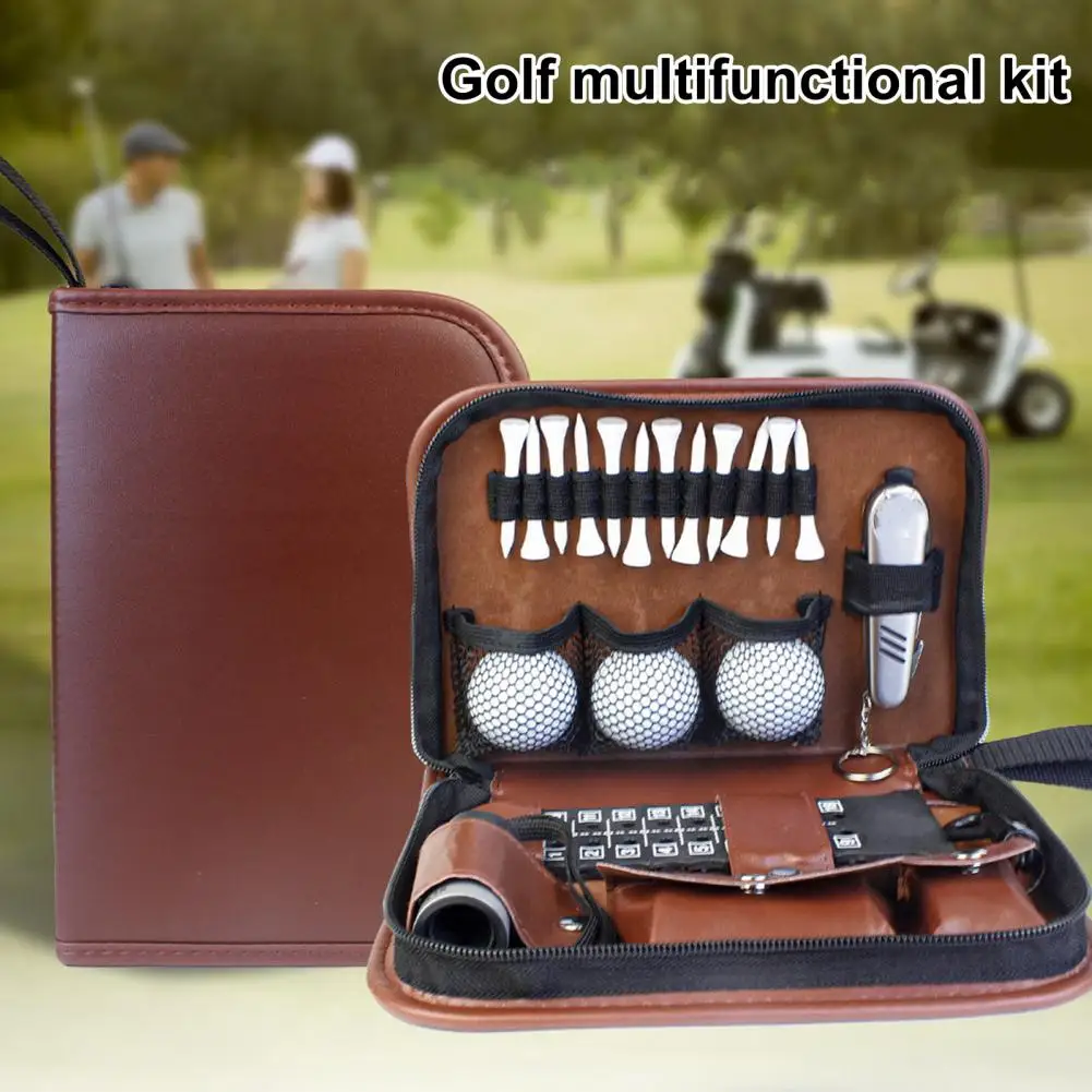 

Golf Tool Storage Bag Zipper Closure Tee Case Waterproof Golf Tee Ball Divot Tools Hard Case Golf Accessories Organizer