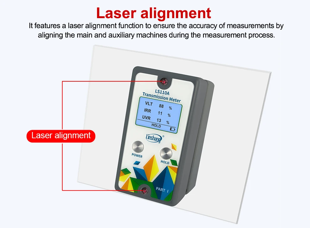 Wholesale LS110A Magnetic Tint Detector Meter Portable Solar Film Inspector Digi