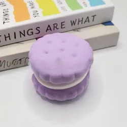 Squishy Cake Stress Relief Toy - Slow Rising Sensory Fidget (Purple 1pcs)