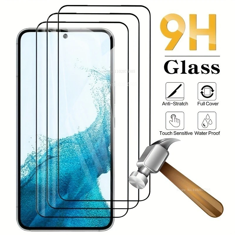 

3Pcs 9H Hardness Tempered Glass For Samsung Galaxy S23 S22 Plus S21 S10 S9 S8 Screen Protector For Samsung S23 Ultra S22 Ultra
